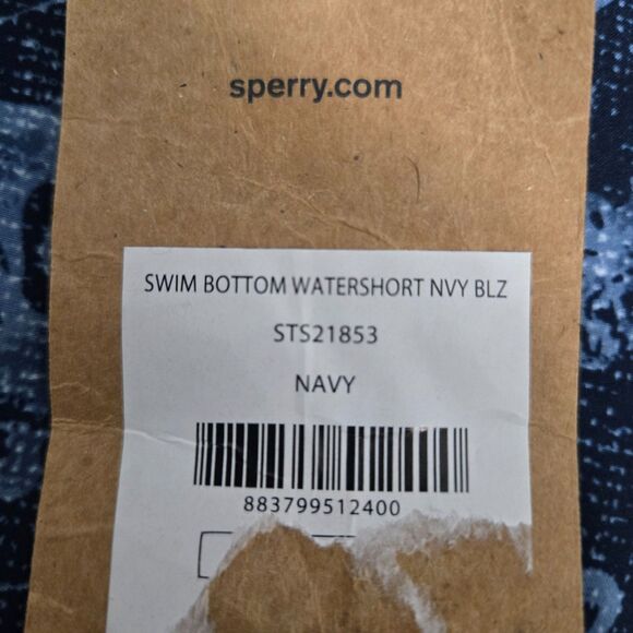 Sperry Water Shorts Size 30 – Octopus Print Swim Trunks – Navy Blue NWT - Picture 15 of 16